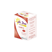 كبسولات جيلاتينية ناعمة من هاي دي فيتامين د3 10000 وحدة دولية، 30 كبسولة