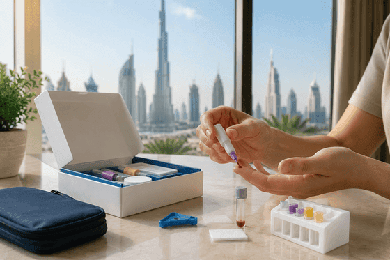 اختبارات الدم المنزلية في دبي: الدقة والتكلفة والدليل