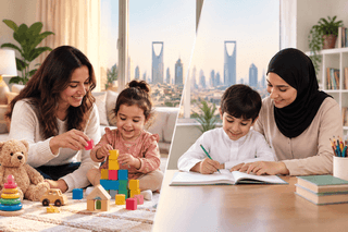 جليسة أطفال أم مربية بدوام كامل في الرياض: أيهما أنسب لعائلتك؟