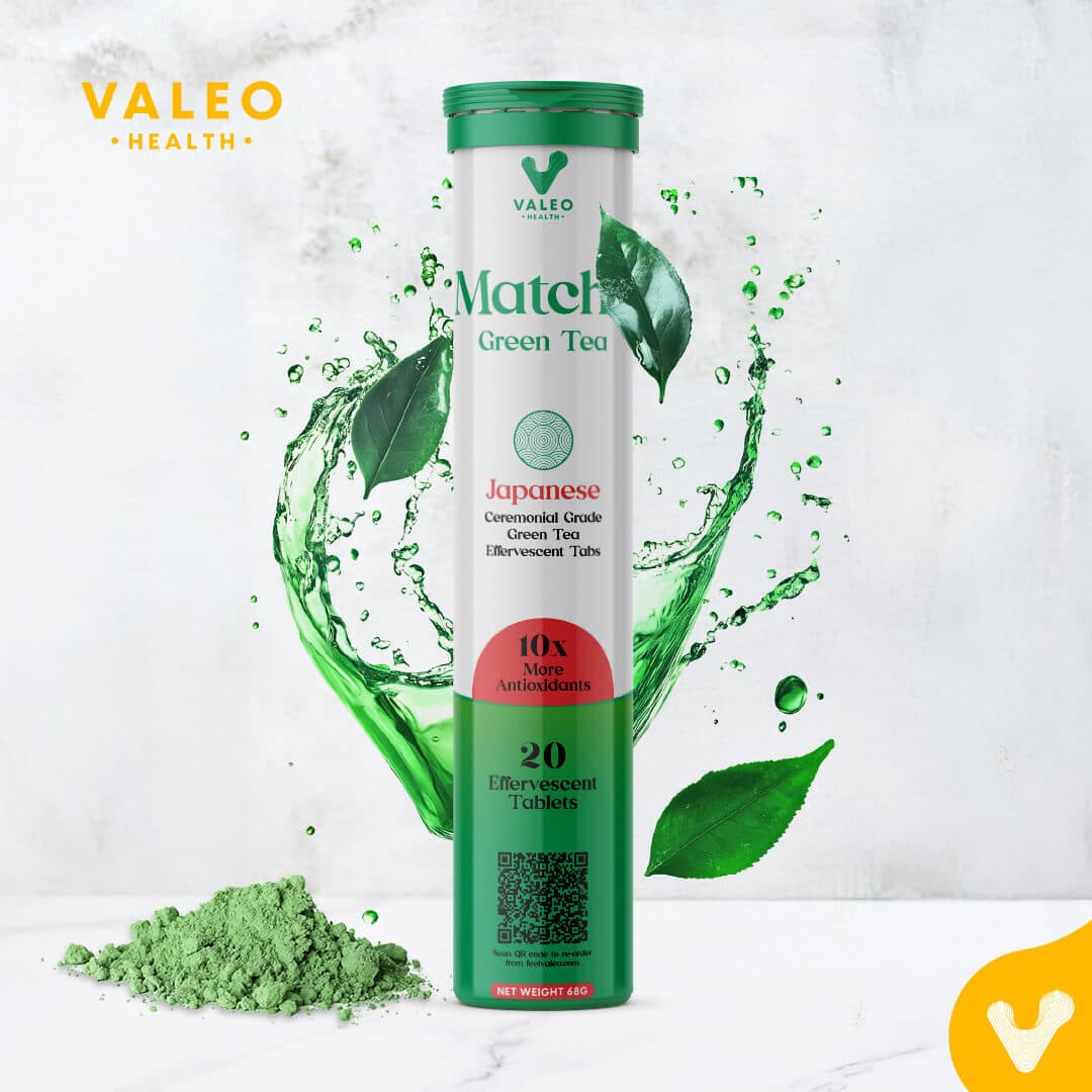 Valeo Matcha Green Tea Effervescent Tabs (20)