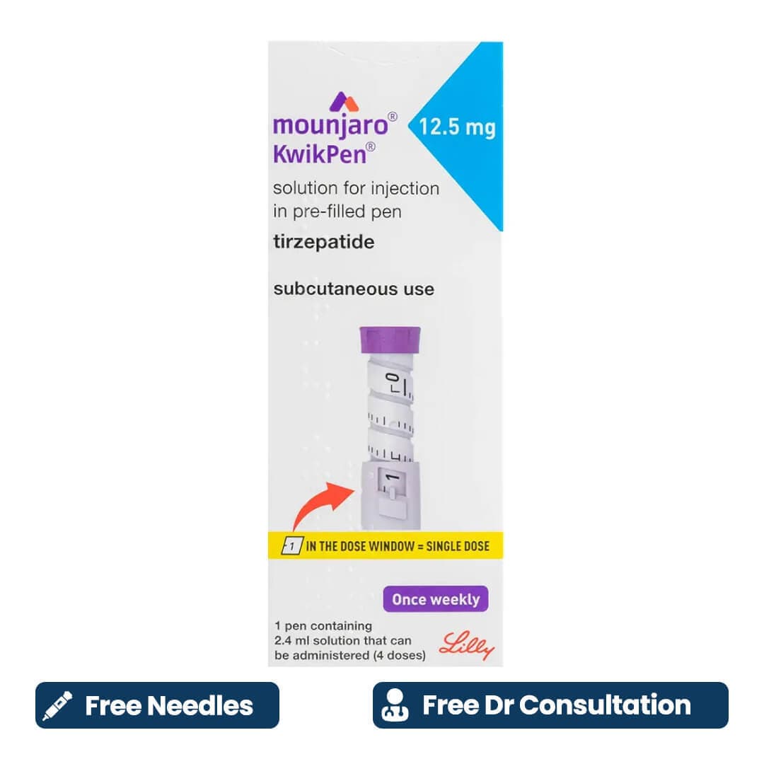 Mounjaro 12.5 mg Kwikpen +( Free Needles)