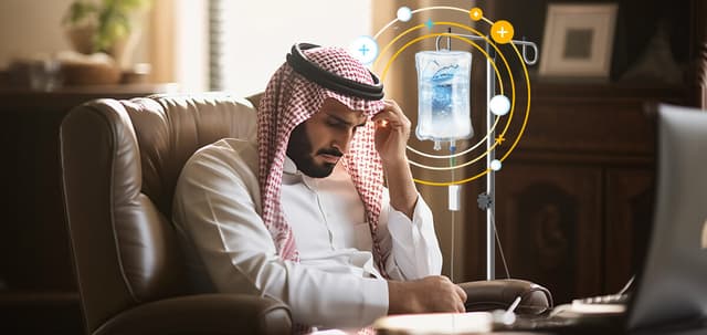 علاج الصداع النصفي بالمغذيات الوريدية