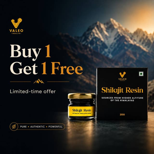 Buy 1 Get 1 FREE on Valeo Shilajit Resin 20G