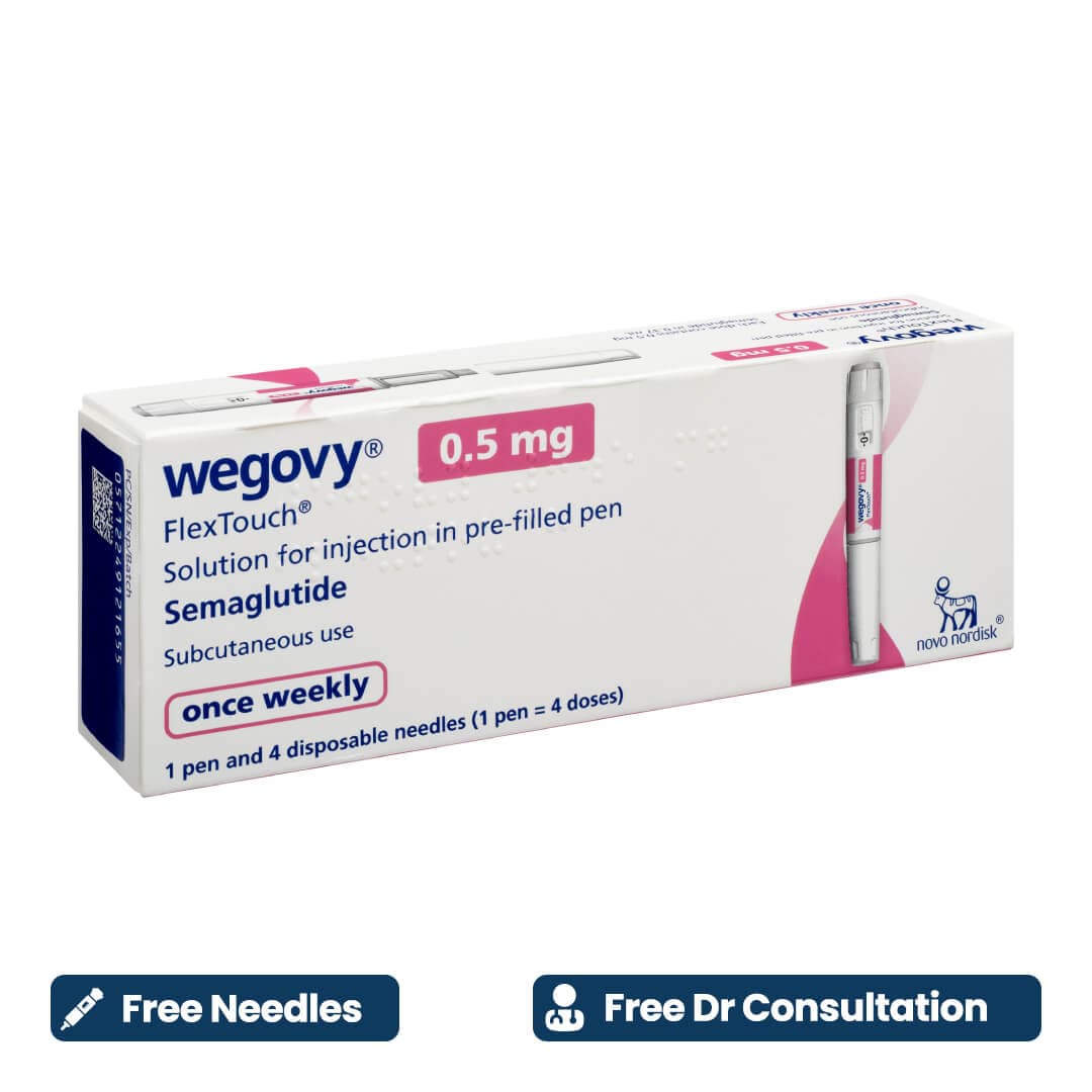 Wegovy 0.5mg Flextouch Pre-Filled Pen (Needles included)
