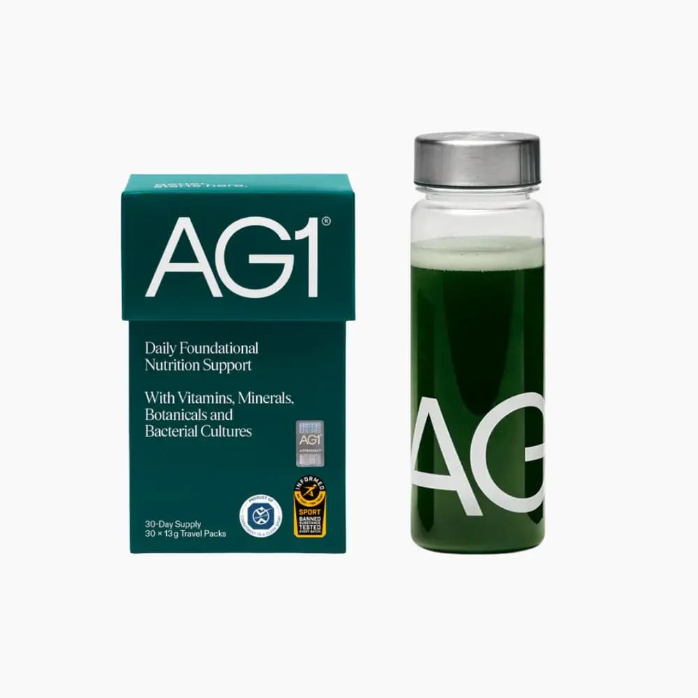 AG1 Welcome Kit – Supplement Powder Travel Pack with Bottle