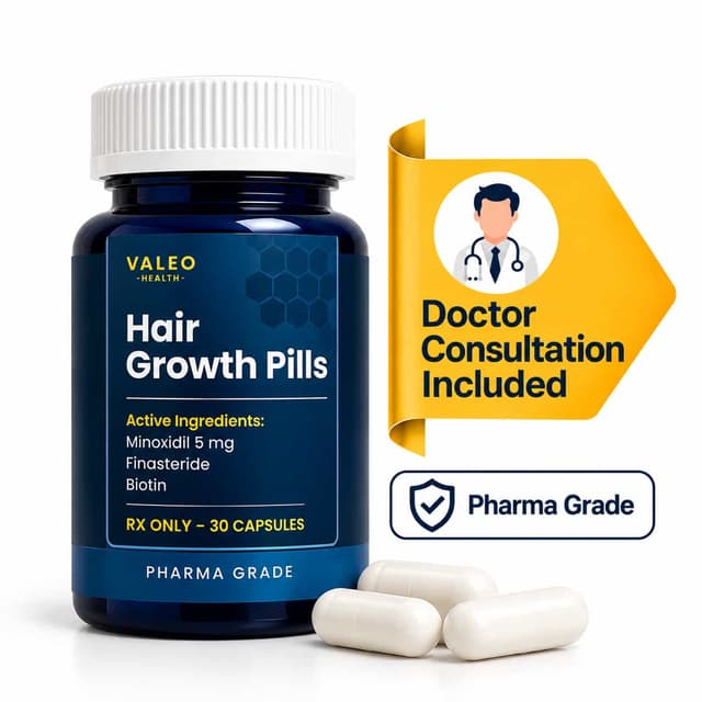 Biotin 2.5 mg + Minoxidil 5 mg + Finasteride 1 mg – 30 Capsules
