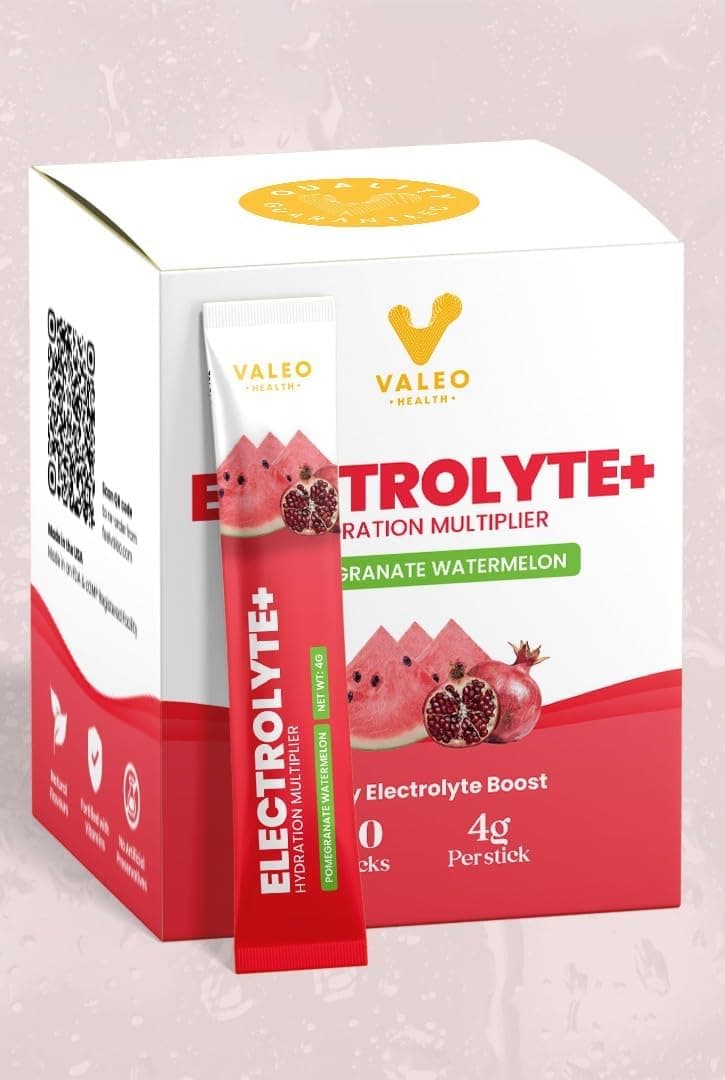 Valeo Hydration Electrolyte+ Pomegranate and Watermelon Stick Pack 20