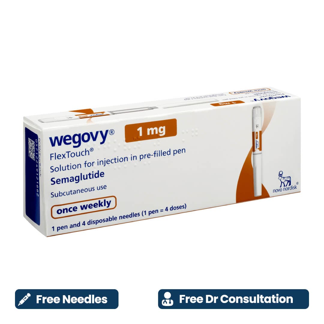 Free Prescription + Wegovy 1 mg (Needles included)